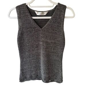 Dorothy Perkins Gray Ribbed Fitted Tank Top